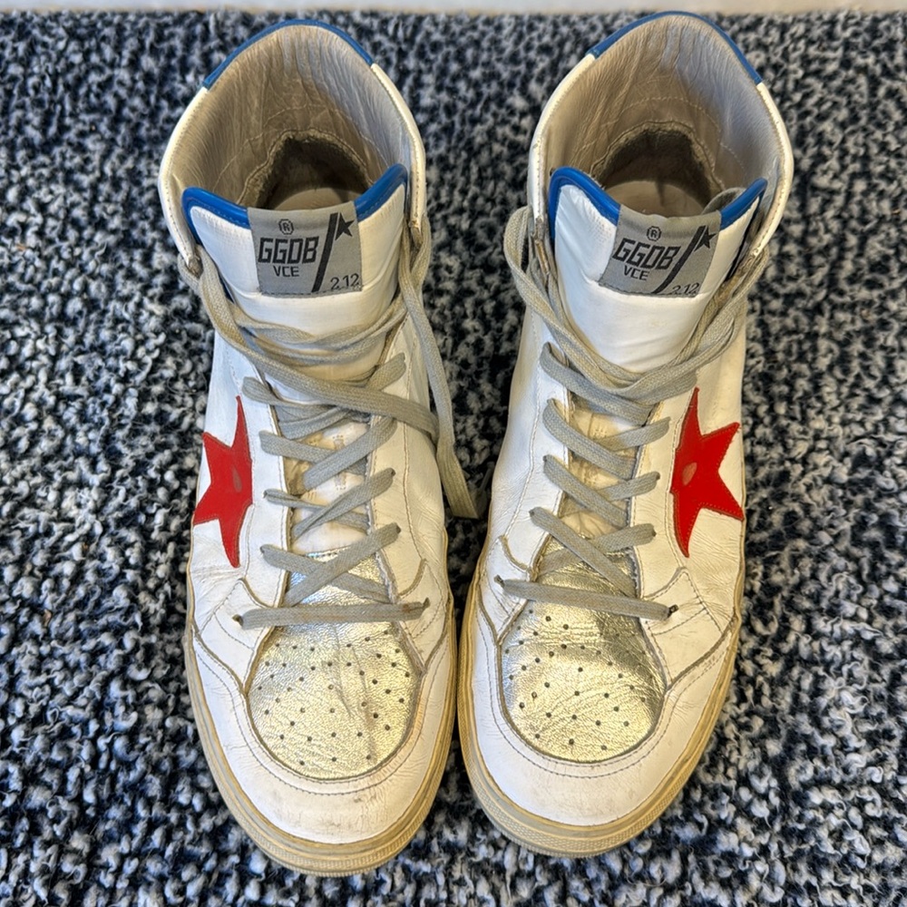 Golden Goose 2.12 leather high-tops - euro size 45 - striking - great condition - Picture 2 of 16